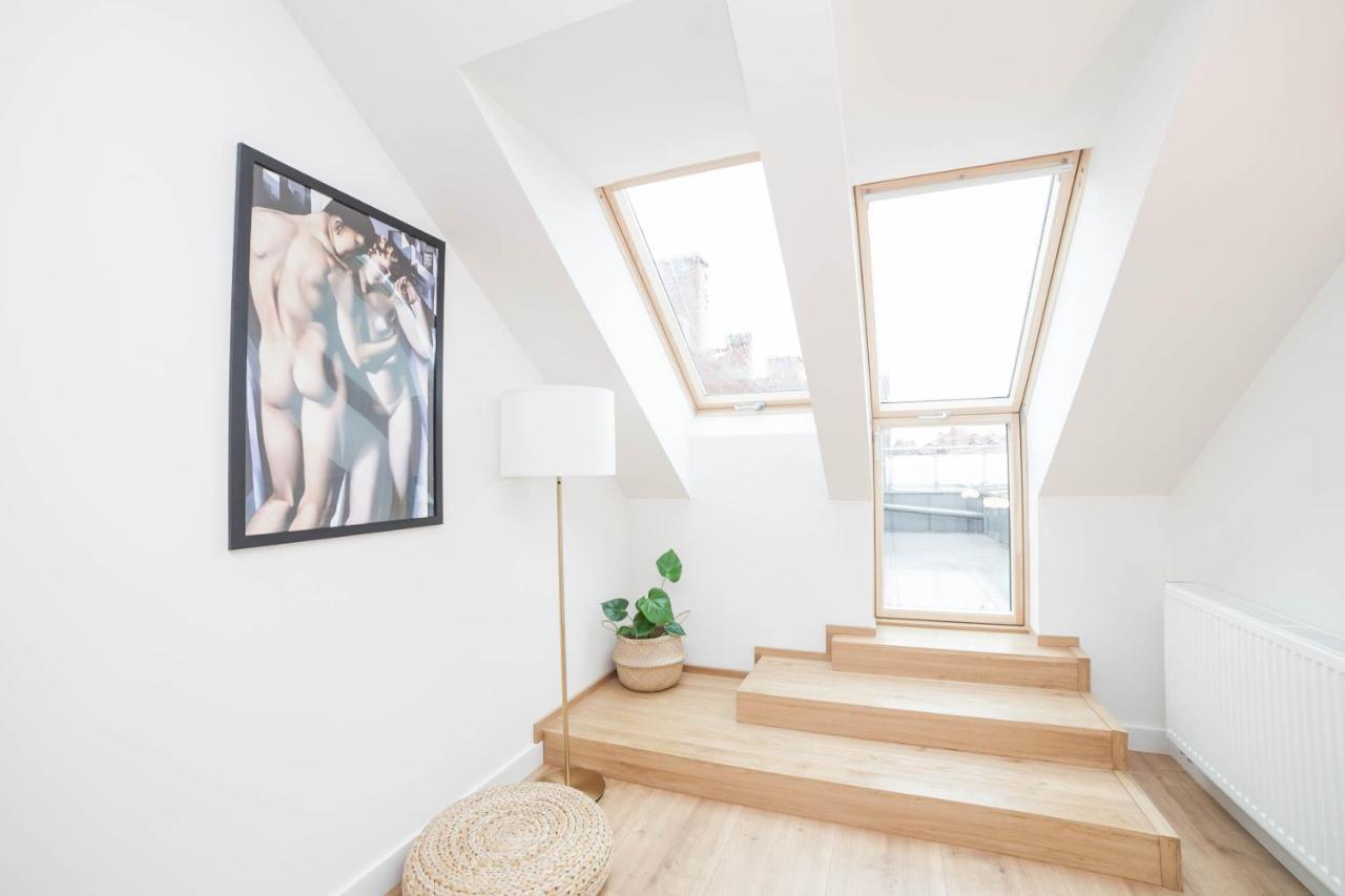 Mragowo Dwupoziomowy Apartament Indygo 85M2 Z Widokiem Na Jezioro 외부 사진